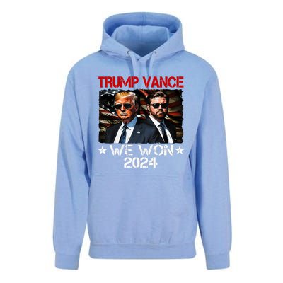 Trump Vance We Won Win Inauguration Day 2025 47th President Unisex Surf Hoodie