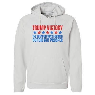 Trump Victory Weapon Formed But Did Not Prosper Christian Performance Fleece Hoodie