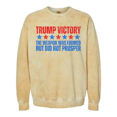 Trump Victory Weapon Formed But Did Not Prosper Christian Colorblast Crewneck Sweatshirt