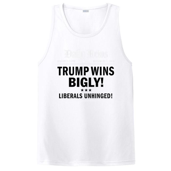 Trump Victory Winner Headline Trump 2024 Trump Wins Bigly PosiCharge Competitor Tank