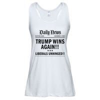 Trump Victory Wins Headline Trump 2024 Landslide Victory Ladies Essential Flowy Tank