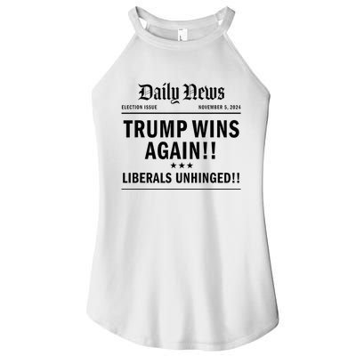 Trump Victory Wins Headline Trump 2024 Landslide Victory Women's Perfect Tri Rocker Tank