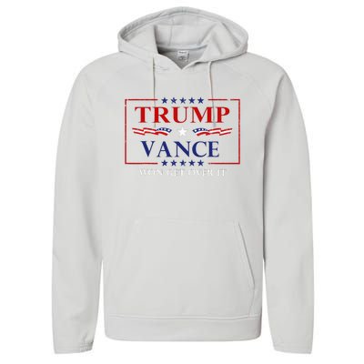 Trump Vance Won Get Over It President Inauguration Day 2025 Performance Fleece Hoodie