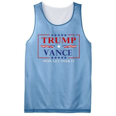 Trump Vance Won Get Over It President Inauguration Day 2025 Mesh Reversible Basketball Jersey Tank