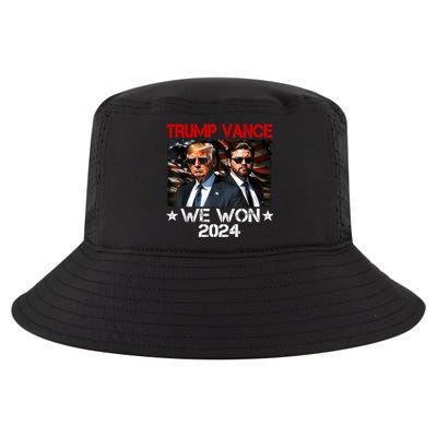 Trump Vance We Won Win Inauguration Day 2025 47th President Cool Comfort Performance Bucket Hat