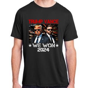 Trump Vance We Won Win Inauguration Day 2025 47th President Adult ChromaSoft Performance T-Shirt