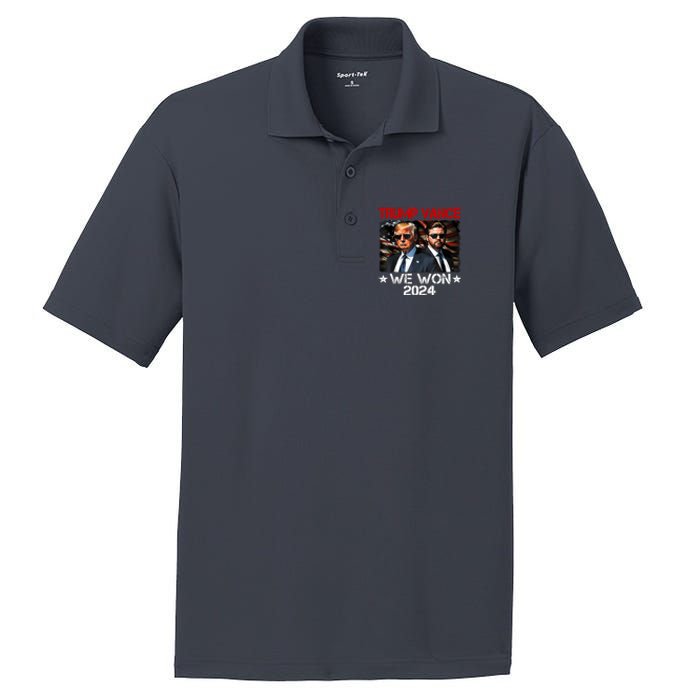 Trump Vance We Won Win Inauguration Day 2025 47th President PosiCharge RacerMesh Polo