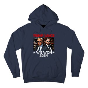 Trump Vance We Won Win Inauguration Day 2025 47th President Hoodie