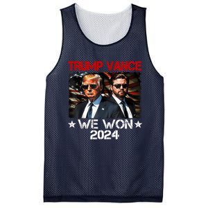 Trump Vance We Won Win Inauguration Day 2025 47th President Mesh Reversible Basketball Jersey Tank