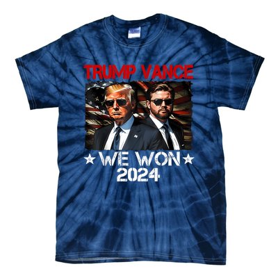 Trump Vance We Won Win Inauguration Day 2025 47th President Tie-Dye T-Shirt