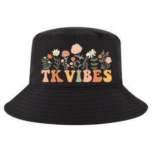 TK Vibes Wildflower Retro Teacher Daisy Kids Back To School Cool Comfort Performance Bucket Hat