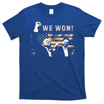 Trump Vance We Won Win Inauguration Day 2025 47th President T-Shirt