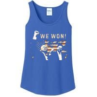 Trump Vance We Won Win Inauguration Day 2025 47th President Ladies Essential Tank