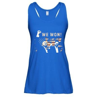 Trump Vance We Won Win Inauguration Day 2025 47th President Ladies Essential Flowy Tank