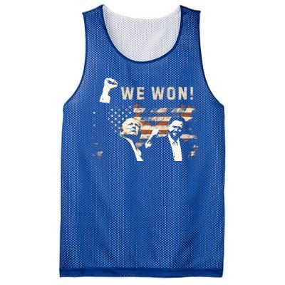 Trump Vance We Won Win Inauguration Day 2025 47th President Mesh Reversible Basketball Jersey Tank