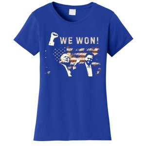 Trump Vance We Won Win Inauguration Day 2025 47th President Women's T-Shirt