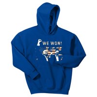 Trump Vance We Won Win Inauguration Day 2025 47th President Kids Hoodie