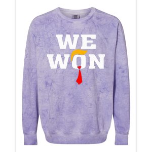 Trump Vance We Won Win Inauguration Day 2025 47th President Colorblast Crewneck Sweatshirt