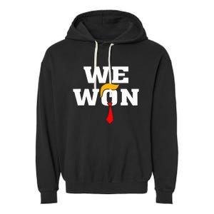 Trump Vance We Won Win Inauguration Day 2025 47th President Garment-Dyed Fleece Hoodie