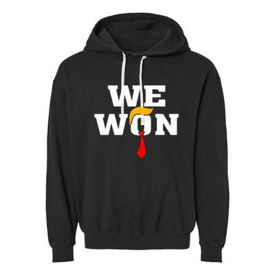 Trump Vance We Won Win Inauguration Day 2025 47th President Garment-Dyed Fleece Hoodie