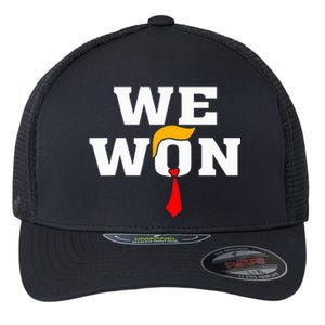 Trump Vance We Won Win Inauguration Day 2025 47th President Flexfit Unipanel Trucker Cap