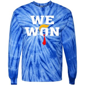 Trump Vance We Won Win Inauguration Day 2025 47th President Tie-Dye Long Sleeve Shirt