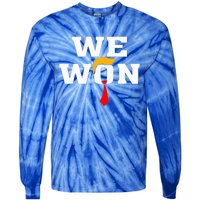 Trump Vance We Won Win Inauguration Day 2025 47th President Tie-Dye Long Sleeve Shirt