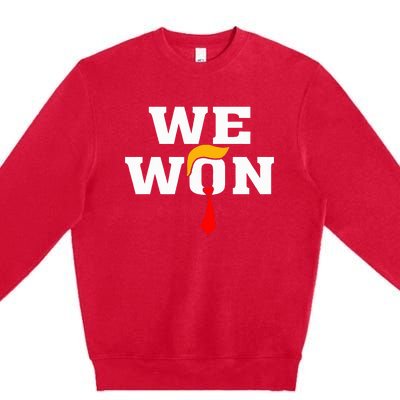 Trump Vance We Won Win Inauguration Day 2025 47th President Premium Crewneck Sweatshirt