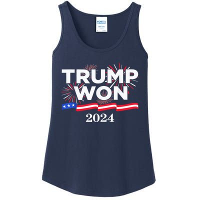 Trump Vance We Won 2024 Trump Vance 2025 Trump Won 2024 Election Inauguration Ladies Essential Tank