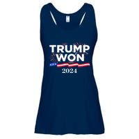 Trump Vance We Won 2024 Trump Vance 2025 Trump Won 2024 Election Inauguration Ladies Essential Flowy Tank