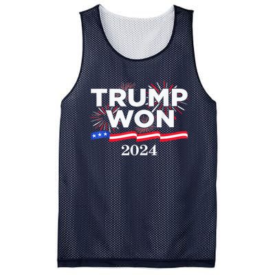 Trump Vance We Won 2024 Trump Vance 2025 Trump Won 2024 Election Inauguration Mesh Reversible Basketball Jersey Tank