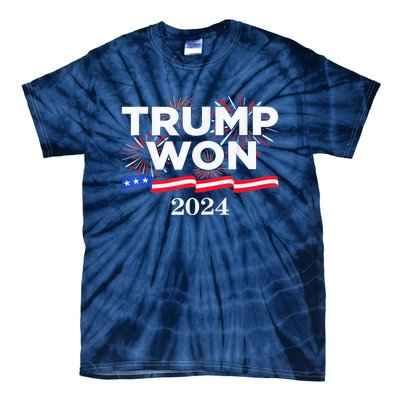 Trump Vance We Won 2024 Trump Vance 2025 Trump Won 2024 Election Inauguration Tie-Dye T-Shirt