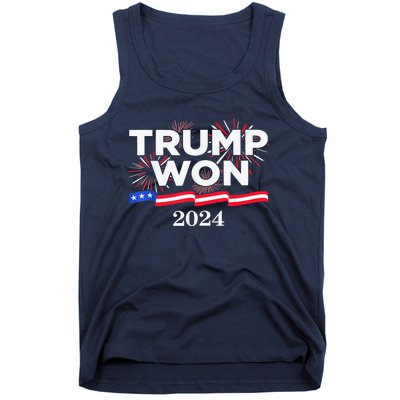 Trump Vance We Won 2024 Trump Vance 2025 Trump Won 2024 Election Inauguration Tank Top