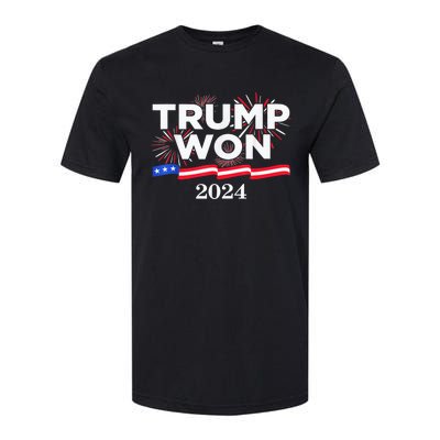 Trump Vance We Won 2024 Trump Vance 2025 Trump Won 2024 Election Inauguration Softstyle® CVC T-Shirt