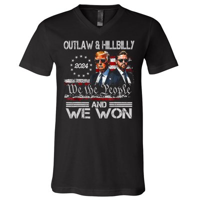 Trump Vance We Won Win Inauguration Day 2025 47th President V-Neck T-Shirt