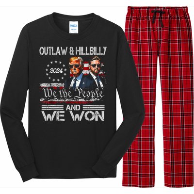 Trump Vance We Won Win Inauguration Day 2025 47th President Long Sleeve Pajama Set