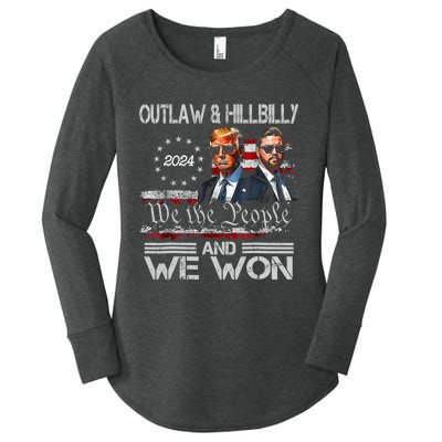 Trump Vance We Won Win Inauguration Day 2025 47th President Women's Perfect Tri Tunic Long Sleeve Shirt