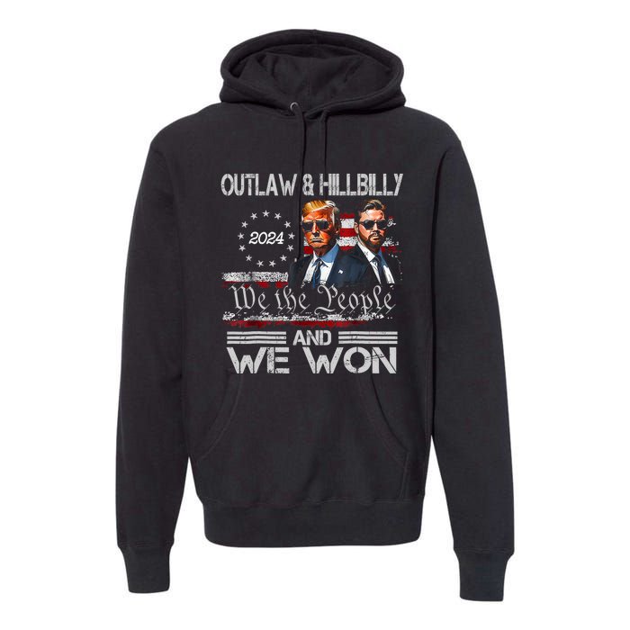 Trump Vance We Won Win Inauguration Day 2025 47th President Premium Hoodie