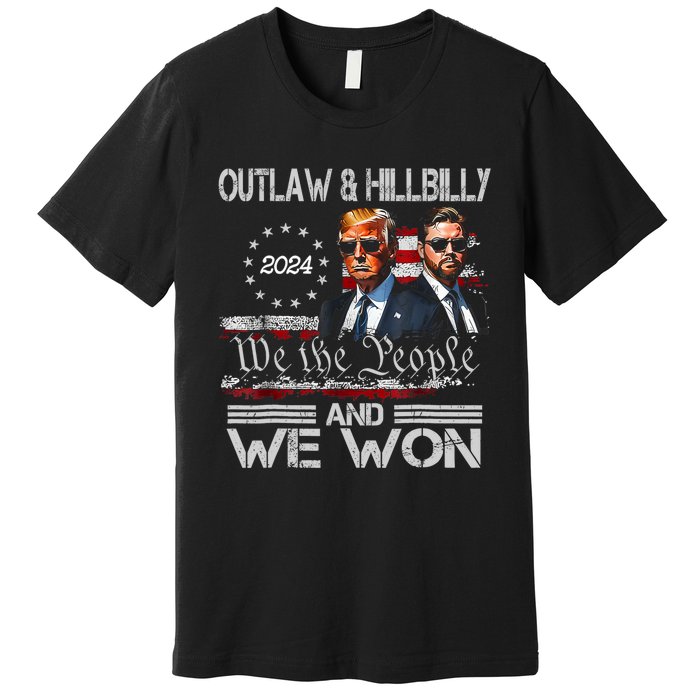 Trump Vance We Won Win Inauguration Day 2025 47th President Premium T-Shirt