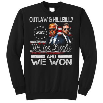 Trump Vance We Won Win Inauguration Day 2025 47th President Tall Sweatshirt