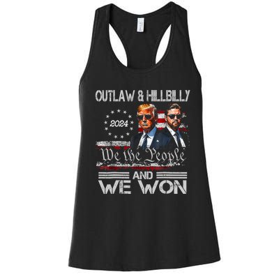 Trump Vance We Won Win Inauguration Day 2025 47th President Women's Racerback Tank