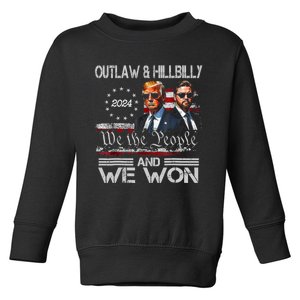 Trump Vance We Won Win Inauguration Day 2025 47th President Toddler Sweatshirt