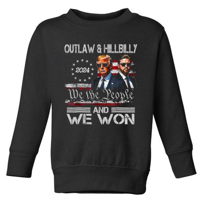 Trump Vance We Won Win Inauguration Day 2025 47th President Toddler Sweatshirt