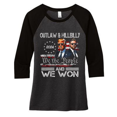 Trump Vance We Won Win Inauguration Day 2025 47th President Women's Tri-Blend 3/4-Sleeve Raglan Shirt