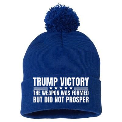 Trump Victory Weapon Formed But Did Not Prosper Christian Pom Pom 12in Knit Beanie