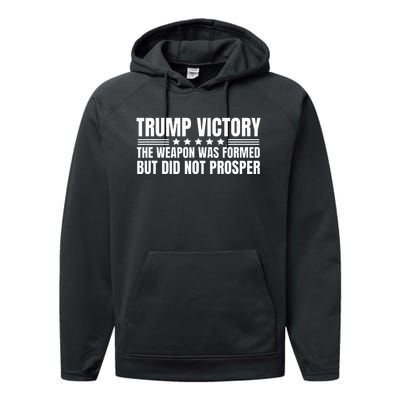 Trump Victory Weapon Formed But Did Not Prosper Christian Performance Fleece Hoodie