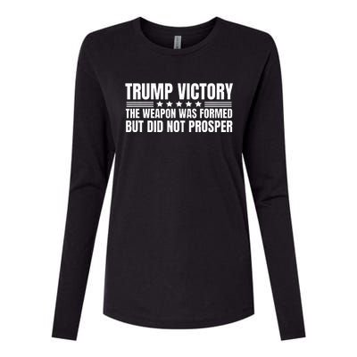 Trump Victory Weapon Formed But Did Not Prosper Christian Womens Cotton Relaxed Long Sleeve T-Shirt