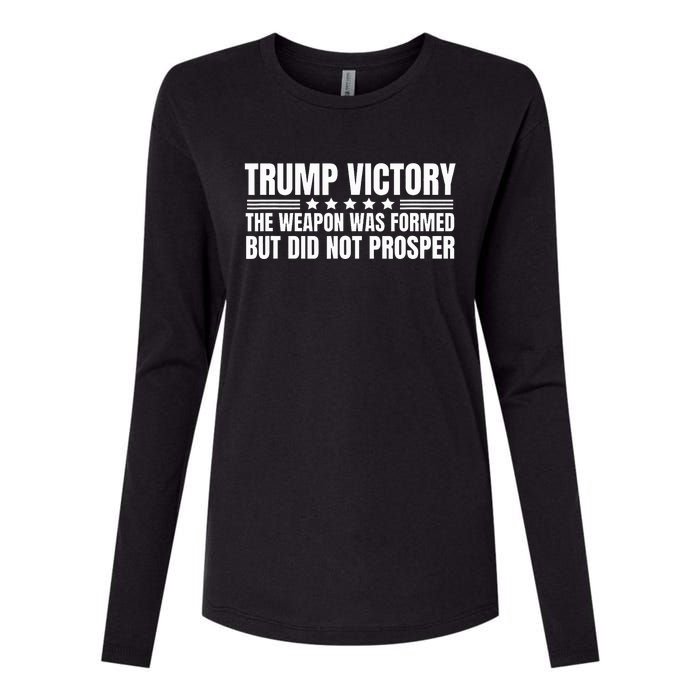 Trump Victory Weapon Formed But Did Not Prosper Christian Womens Cotton Relaxed Long Sleeve T-Shirt