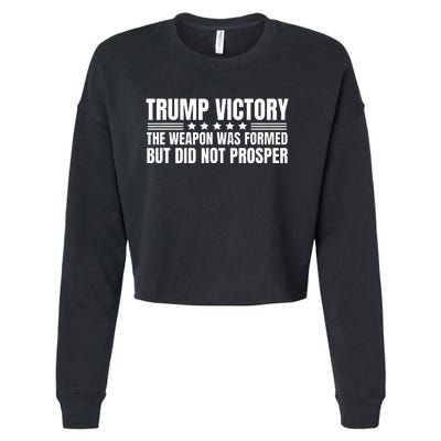 Trump Victory Weapon Formed But Did Not Prosper Christian Cropped Pullover Crew