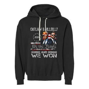 Trump Vance We Won Win Inauguration Day 2025 47th President Garment-Dyed Fleece Hoodie